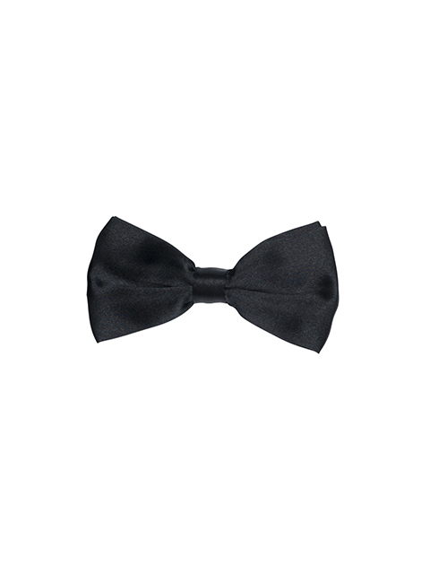 Satin Bow Tie Black