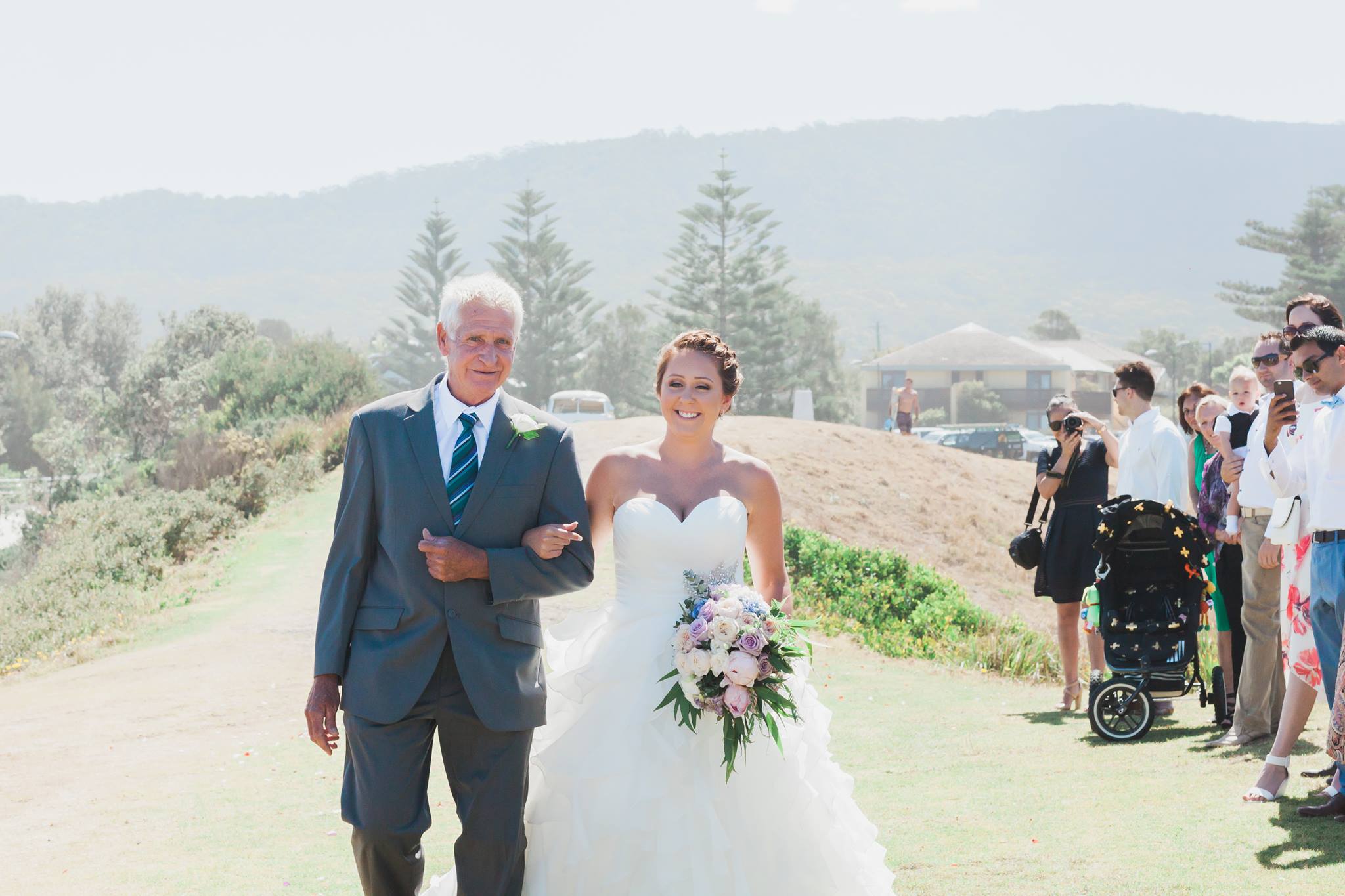 rustic beach real wedding ferrari formalwear and bridal