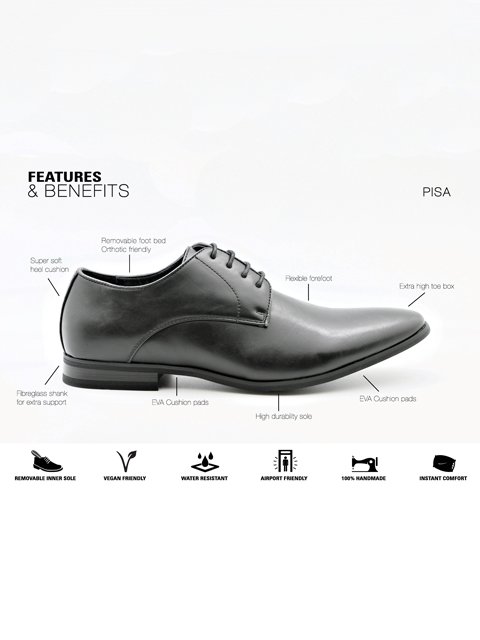 Massa Pisa Black Shoe
