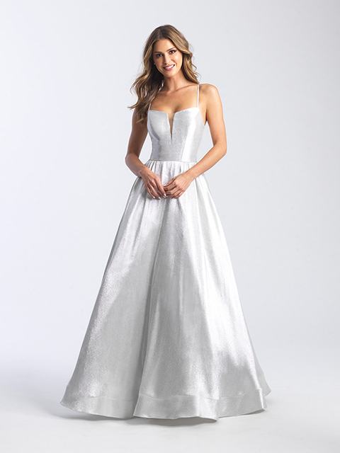 20-310 Madison James Silver Special Occasion Gown