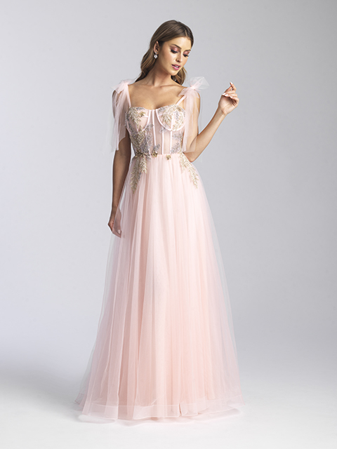 20-343 Madison James Blush Special Occasion Gown