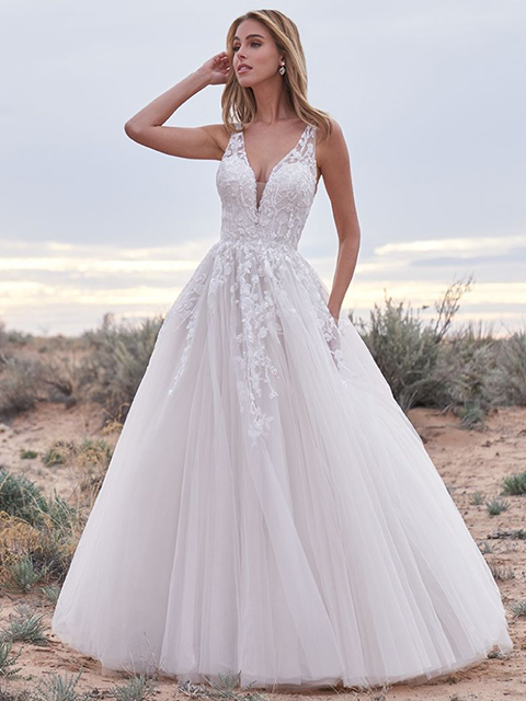 Allure Romance 3358 Airy Ballgown Lace Crystal Beading
