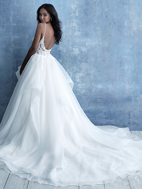 Allure Bridals 9728 Voluminous Ruffles Strappy Wedding Dress