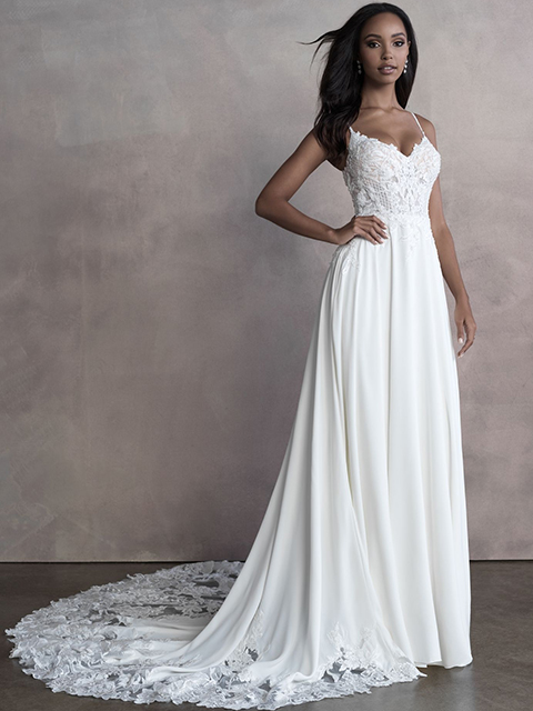 Allure Bridals 9807 Embroidery and lace appliqués