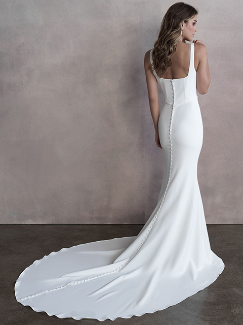 Allure Bridals 9810 Chic slim-fitting Gown is beautifully classic