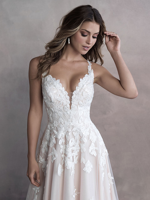 Allure Bridals 9811 Stunning Train Gown