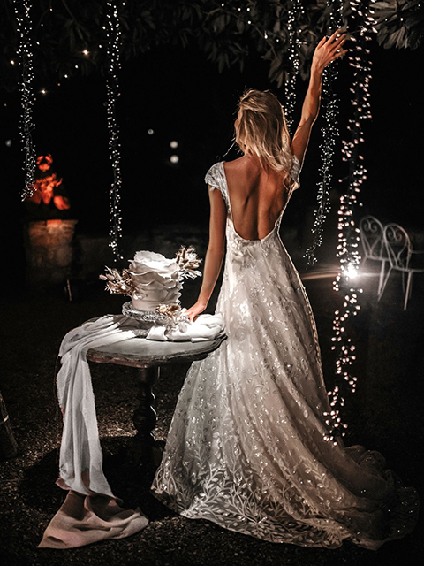 Abella E153 Camille Sequins Shimmer Wedding Dress