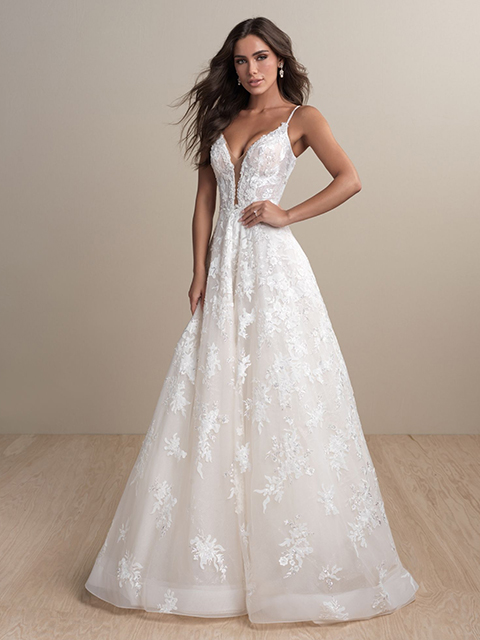 Abella E157 Agathe Lace Flowers Wedding Dress
