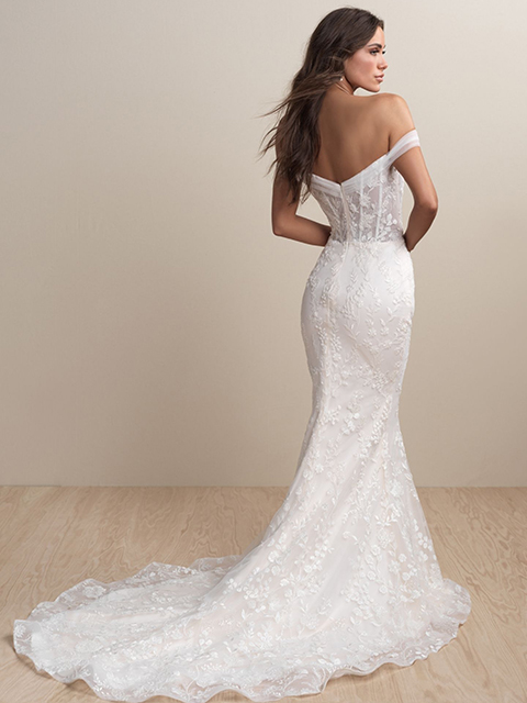Abella E158 Hellena Off-Shoulder Strap Wedding Dress