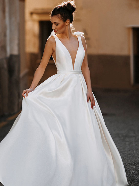 Abella E173 Molly Petite Classical Wedding Dress