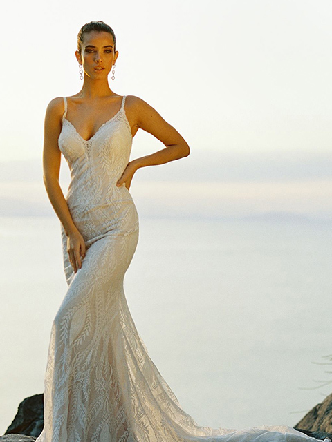 F211 Lace Lining Wedding Dress